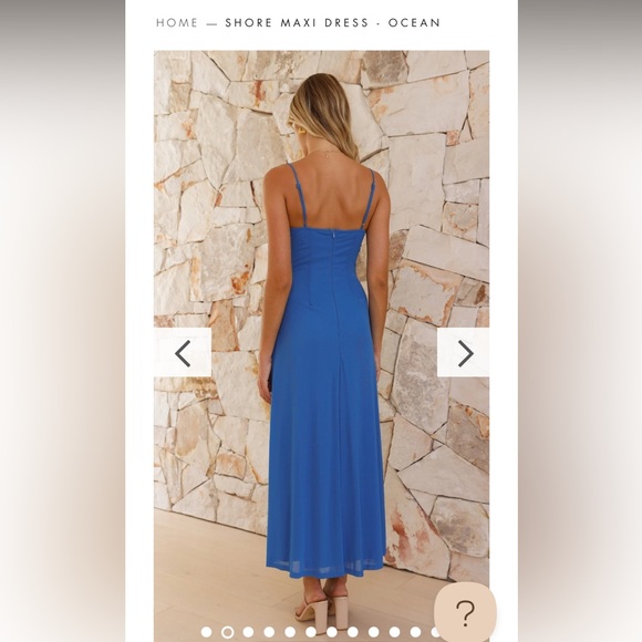 NWT Billy J Shore Maxi Dress Ocean - Picture 2 of 7